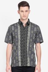 Djoeragan Batik Men Muslim Wear Shirts Batik Shirts Pria Wear Shirts Muslim Shirts Batik Grey Abu-abu Batik Diskon discount murah bazaar baju celana fashion brand branded