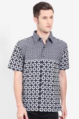 Djoeragan Batik Men Muslim Wear Shirts Batik Shirts Pria Wear Shirts Muslim Shirts Batik Grey Abu-abu Batik Diskon discount murah bazaar baju celana fashion brand branded