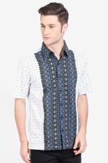 Djoeragan Batik Men Muslim Wear Shirts Batik Shirts Pria Wear Shirts Muslim Shirts Batik White putih Batik Diskon discount murah bazaar baju celana fashion brand branded