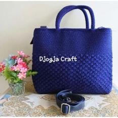 Djogja Craft Tas Rajut Webe Nilon - Biru Dongker