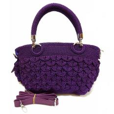 ... Djogja Klasik Craft Tas Rajut Hobo Ulir Sisik Ungu