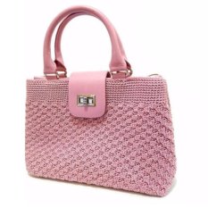 Djogja Klasik Craft Tas Rajut Webe - Pink