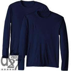 DK Kaos Polos O-Neck Lengan Panjang Pria/Wanita
