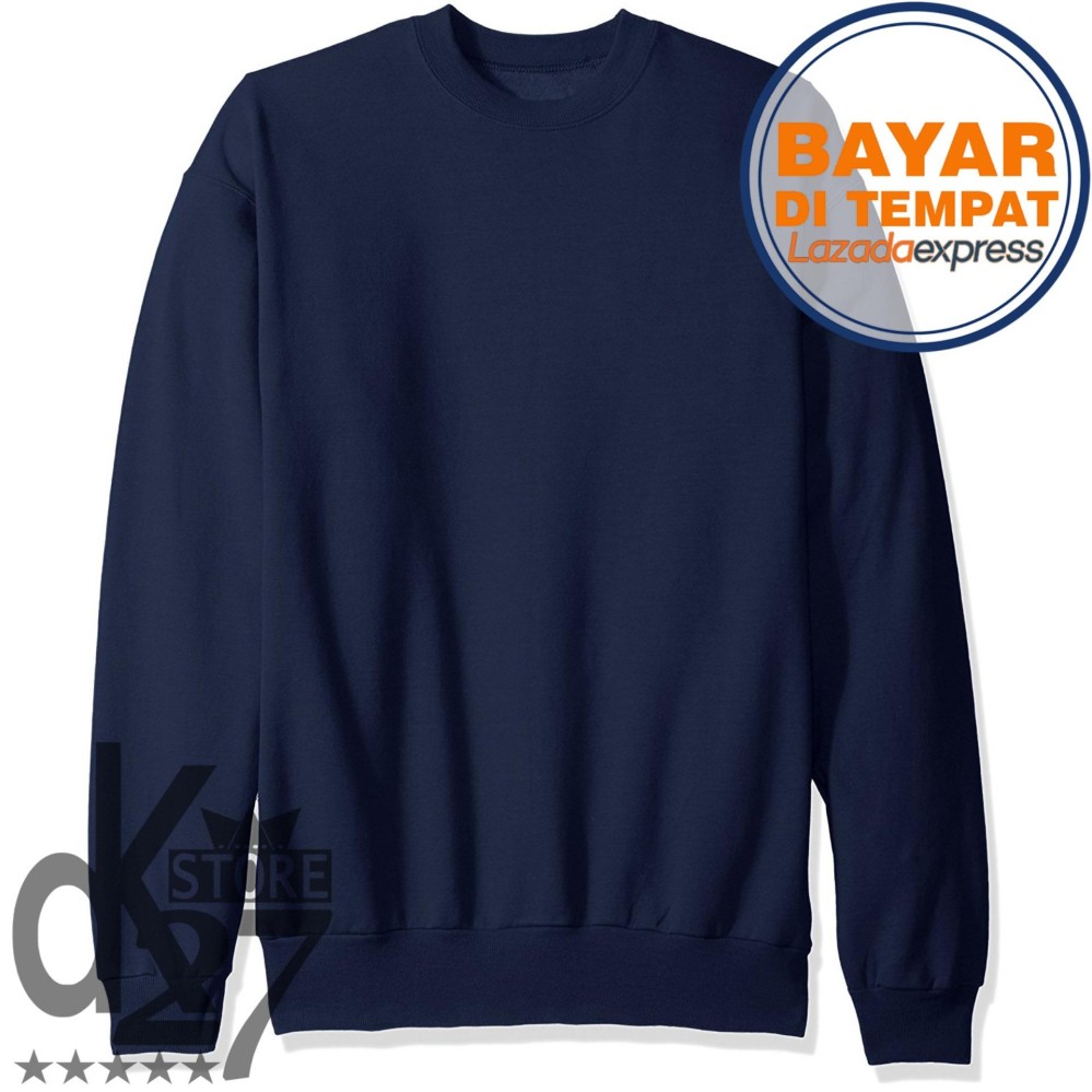 DK Sweater Basic Polos Unisex Pria/Wanita