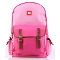 Dksh Tas Sekolah Ransel Punggung Anak Perempuan Cewek Warna Pink CIN