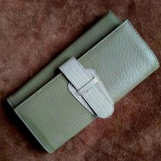 dm Dompet Wanita Kulit Asli Jenis Simon (Krem Coklat)