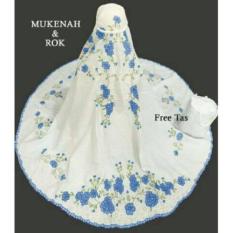 Dm. Mukena Zubaidah Lavender Bahan Best Way- Bordir Timbul- Free Tas- Allsize Fit Xl Pj118. Free Tas