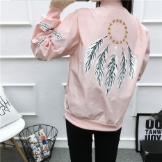 DM wind print feather pilot jacket - intl