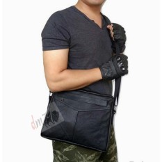 dm79 Tas Selempang High Quality Kulit Asli (Hitam)