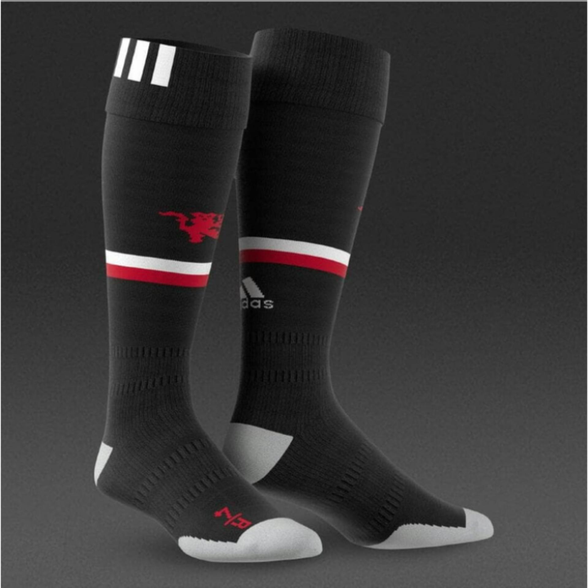 DMXS - Kaos Kaki Bola AC Manchester Unitted Fc - Kaos Kaki Olahraga - Kaos Kaki Futsal 2017 -2018