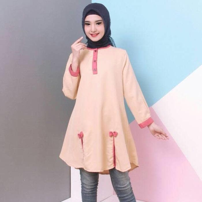 DnD -Baju Atasan Muslim Wanita Blous Jumbo Baju Tunik Baju Muslim Blus Muslim Baju Fashion tunik Baju fashion muslimah Baju Fashion wanita