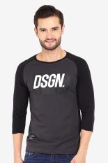 Dnf Pakaian Atasan Kasual Kaos T-Shirt Pria DSGN T-shirt Black-Grey Diskon discount murah bazaar baju celana fashion brand branded
