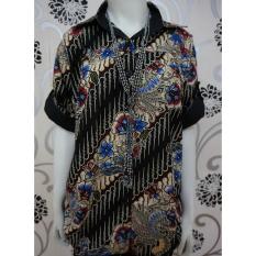 DNS XXL005 KEMEJA MOTIF WANITA BATIK HITAM