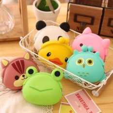 Dompet Koin Karakter Lucu Jelly Silicone Tas Receh