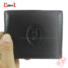 Cabrini Dompet Pria Kulit Cokelat Asli Original Wallet Mens Import Branded Murah Terbaru DK12-83C