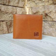 Dompet Kulit Merk DC collection Model Tidur warna TAN