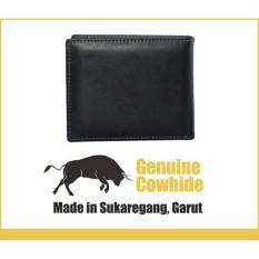 Dompet Kulit pria Asli - GARUT Dompet Kulit LIPAT HITAM