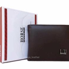 Dompet kulit pria imperial horse rebah/horizontal coklat - Nayla Wijaya