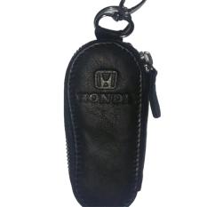 Dompet Kunci/STNK/SIM Mobil Lipat 2 Murah Kulit Asli 100 % - Hitam