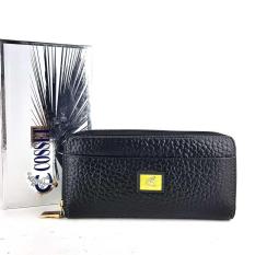 Dompet Panjang Kulit Asli Pria Wanita Murah - COSSET JR AGR BLACK