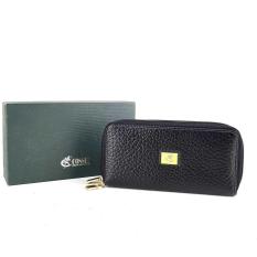 Dompet Panjang Kulit Asli Pria Wanita Murah - COSSET JR AUUB BLACK