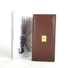 Dompet Panjang Kulit Asli Pria Wanita Murah - COSSET JR TOUO BROWN