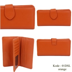 Dompet Wanita Lipat Handmade 01DSL - Orange