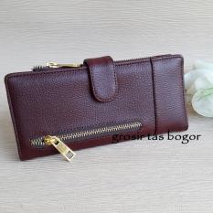Dompet Wanita Model Lipat CRL 01A - Coklat Tua