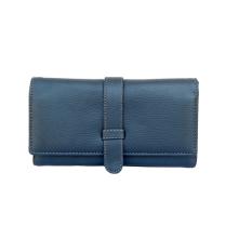 Dompet Wanita Model Lipat Multifungsi - Dompet KL Biru Tua