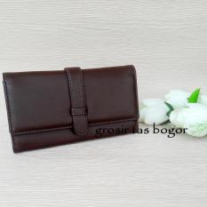 Dompet Wanita Model Lipat Multifungsi - Dompet KL COklat