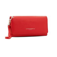 DOMPET WANITA SOPHIE MARTIN HANNAH W1059R1 MERAH KULIT TALI IMPORT ORI / DOMPET IMPORT WANITA CEWEK MODEL PANJANG MURAH KULIT ASLI - KULIAH KAMPUS