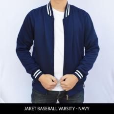DONI STORE Jaket Baseball Varsity Polos NAVY