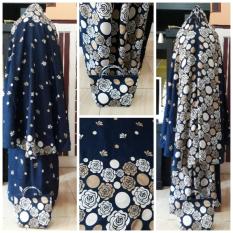 DoubleC Fashion Mukena Batik Navy