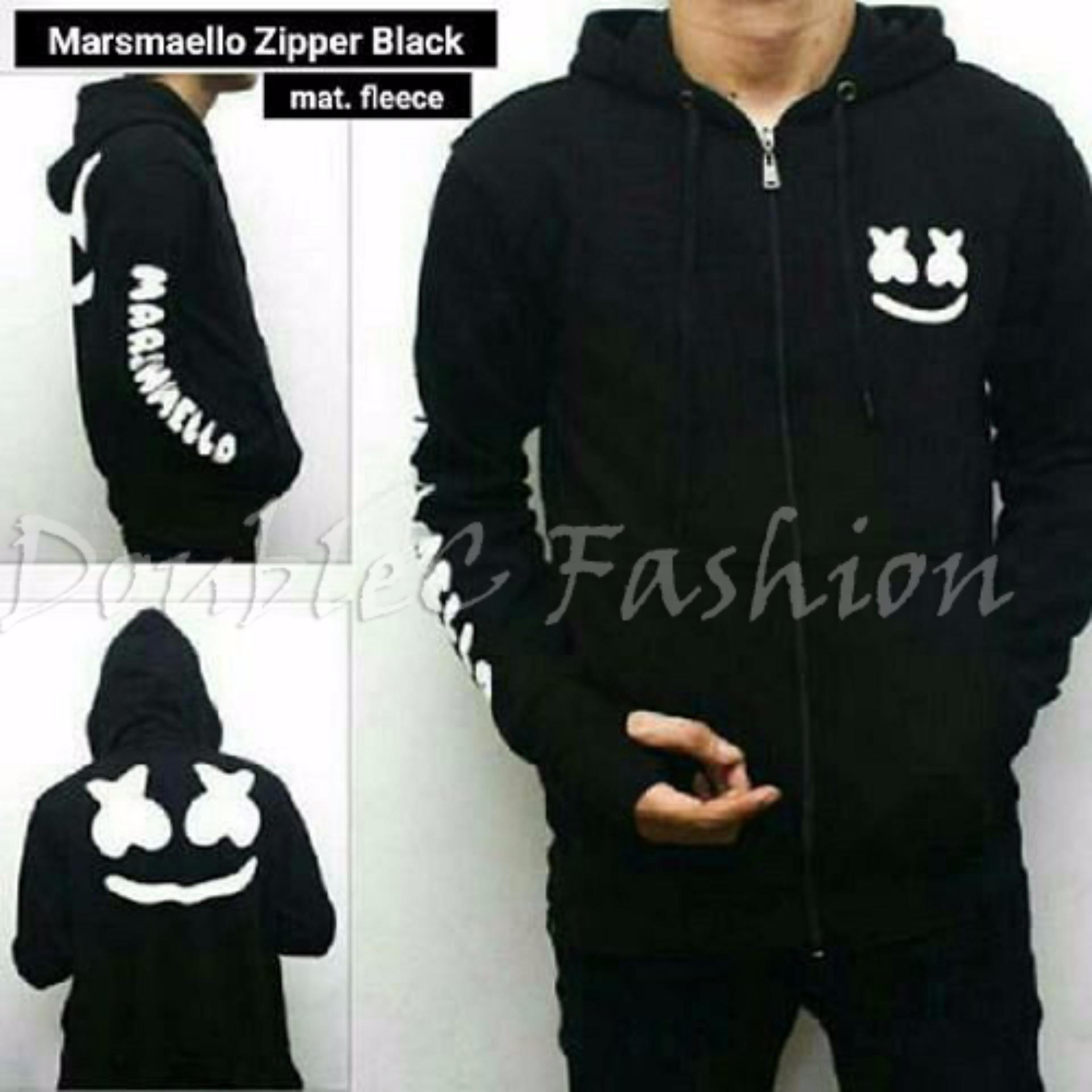 DoubleC Fashion Sweater Marsmaello Zipper Black 