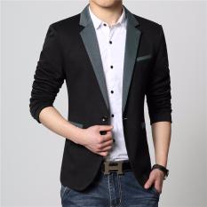 DOZN Jas Blazer Pria Korea Black - List Abu