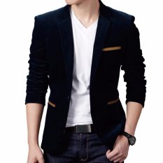 DOZN Jas Blazer Pria Korea Black - List Coklat