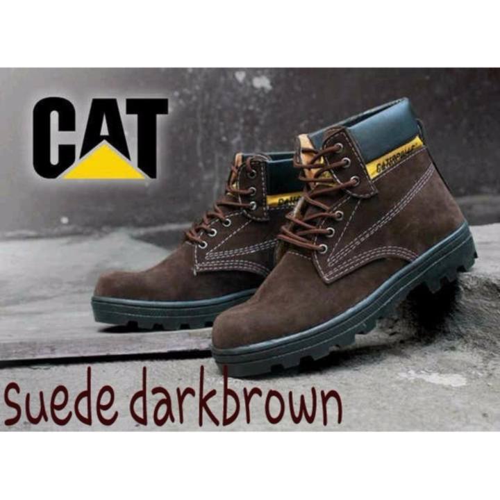 DOZN Sepatu  boots safety  boots COKLAT TUA Lazada  Indonesia