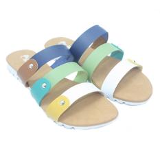 Dr Kevin Sandal Sendal Wanita 57015 Putih/Combinasi - Sendal Casual Wanita - Nyaman dipakai