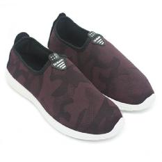 Dr. Kevin Sepatu Olahraga Pria Slip On 9307 Maroon - Sepatu Running Jogging Walking Gym Pria - Sepatu Santai Kasual Pria