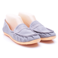 Dr. Kevin Sepatu Wanita Flat 5306 Abu - Sepatu Wanita ala Wakai Slip On Kanvas - Nyaman dipakai