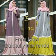 Dress Cantik / Baju Hijab Murah / Grosir Pakaian Wanita : Erina Maxi
