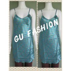 DRESS SATIN IMPORT BUNGA baju tidur cewek sexi tanpa lengan, gaun malam wanita, pakaian MURAH