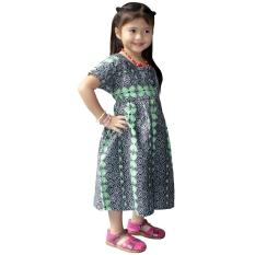 Dress Batik Anak, Baju Tidur Anak, Piyama Anak, Ukuran XL Usia 5-6 Tahun (DKA003-03) Batik Alhadi