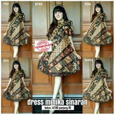 Dress / Tunik / Atasan Batik Mihika Sinaran Sogan