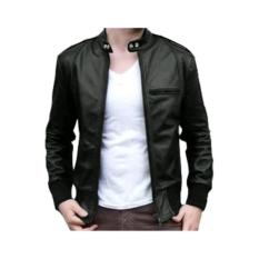 DS Jaket Kulit Ariel full black
