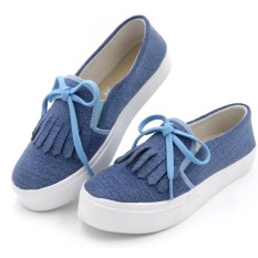Duomo Sepatu Kets Slip On Tasel - Denim