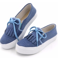 Duomo Sepatu Kets Slip On Tasel - Denim