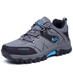 Tahan Lama Pria Daki Gunung Sepatu Gunung Pendakian Sepatu Trekking Sepatu Olahraga Luar Ruangan W2471A-Internasional