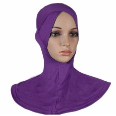 Ramah Lingkungan Gaya Klasik Di Bawah Scarf Kanan Memiliki Berpotongan Hat Muslim Wanita Jilbab Islam Kepala Memakai Leher Ungu-Intl