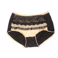 Eelic 8132 Celana Dalam Wanita, Warna Hitam, Motif Renda Lace Cantik Serat Bambu